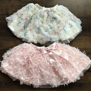 3T girls Fluffy Ruffle skirts